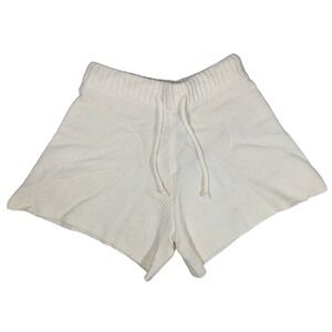 WeWoreWhat XS Pull‎ On Sweater Short Chunky Cozy Stitch Zel Ivory Knit